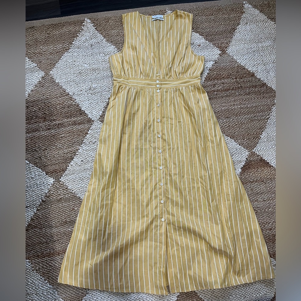 Urban Outfitters Yellow Striped Dress